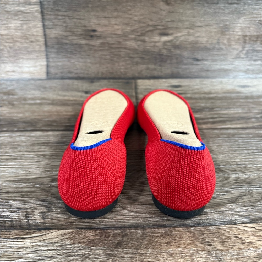 LAST PAIR!! Rothy's Pointy Toe Flat BRIGHT RED NEW SZ 8 - Picture 5 of 13
